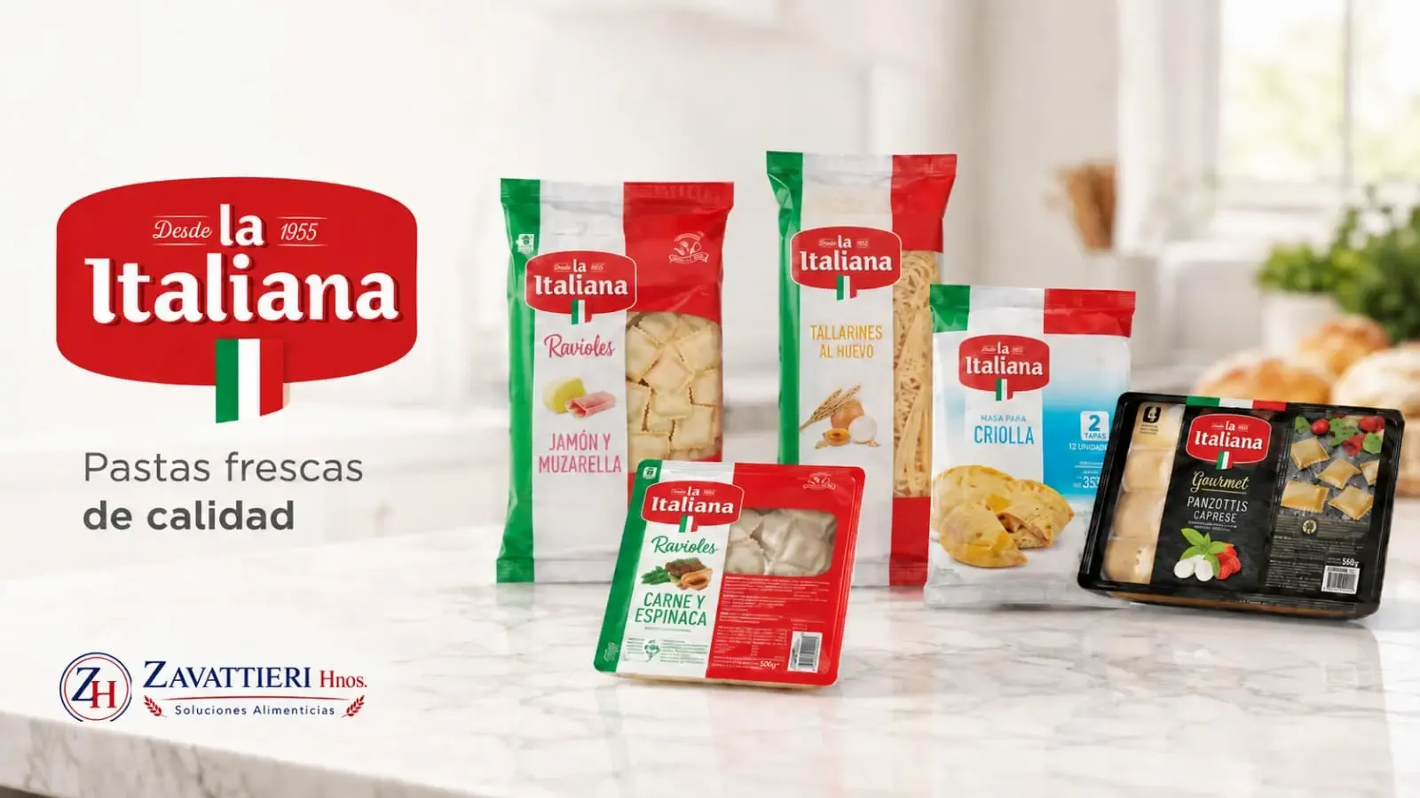 La Italiana, pastas frescas de calidad — Zavattieri Hermanos, distribuidor en Mendoza