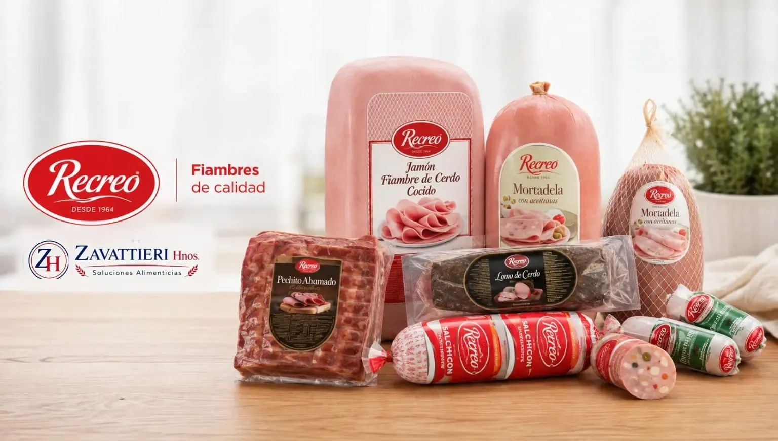 Recreo, fiambres de calidad — Zavattieri Hermanos, distribuidor en Mendoza