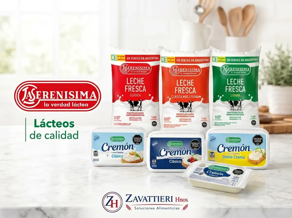 La Serenísima, lácteos de calidad — Zavattieri Hermanos, distribuidor en Mendoza
